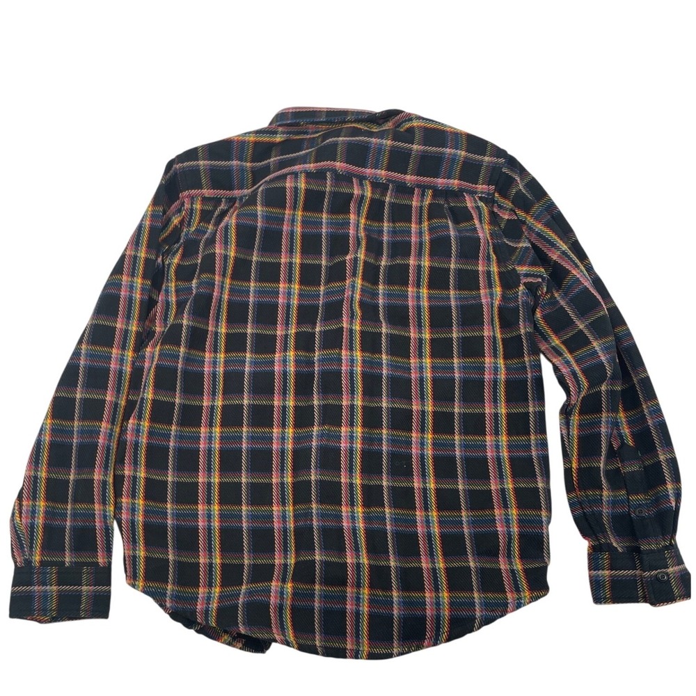 Outerknown Shirt Blanket Shirt Large Black Plaid NWT - Picture 2 of 9